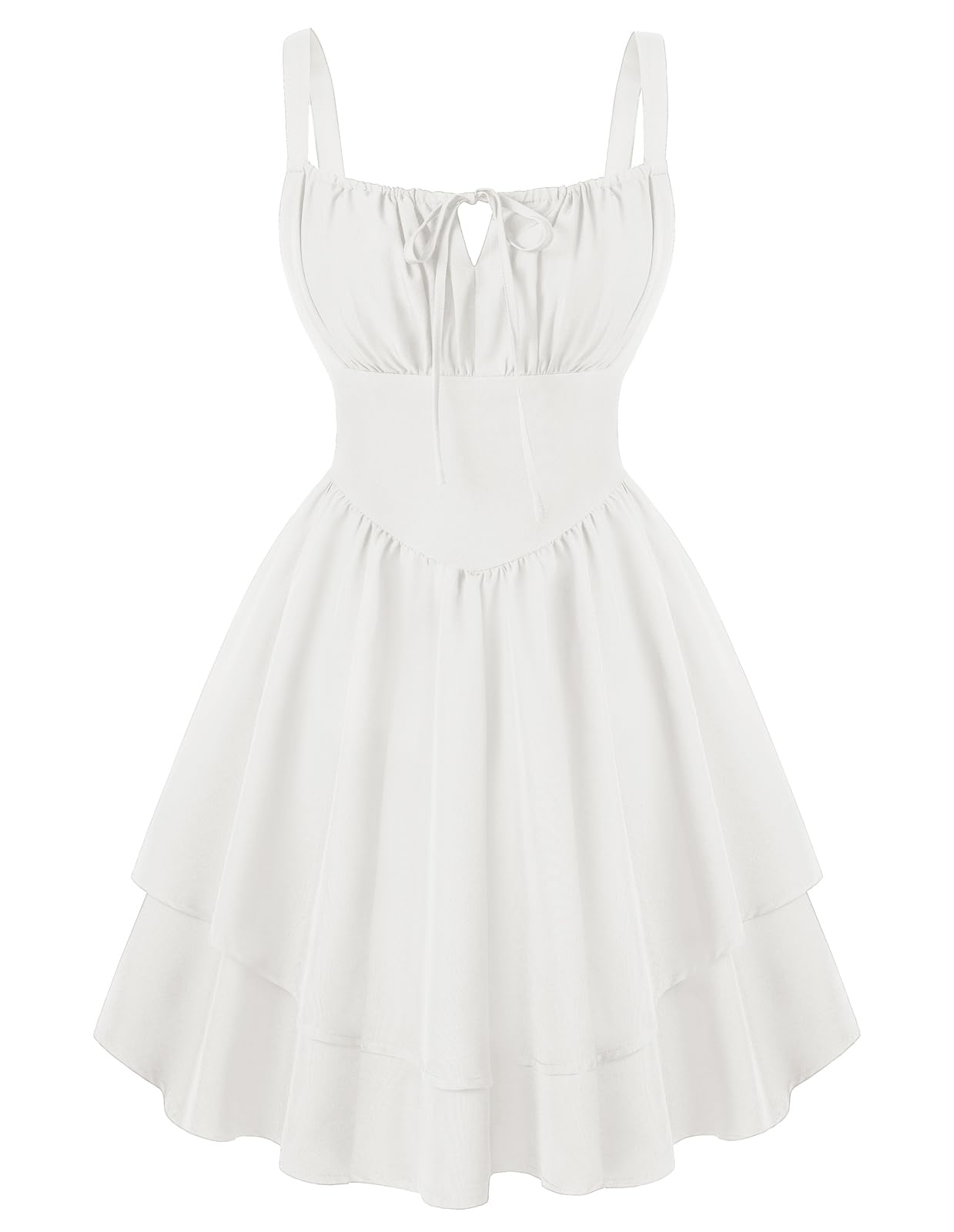 Youth 2026 Summer Corset Mini Dress For Women Teens Ruffle Sundress Graduation Homecoming Party Dress