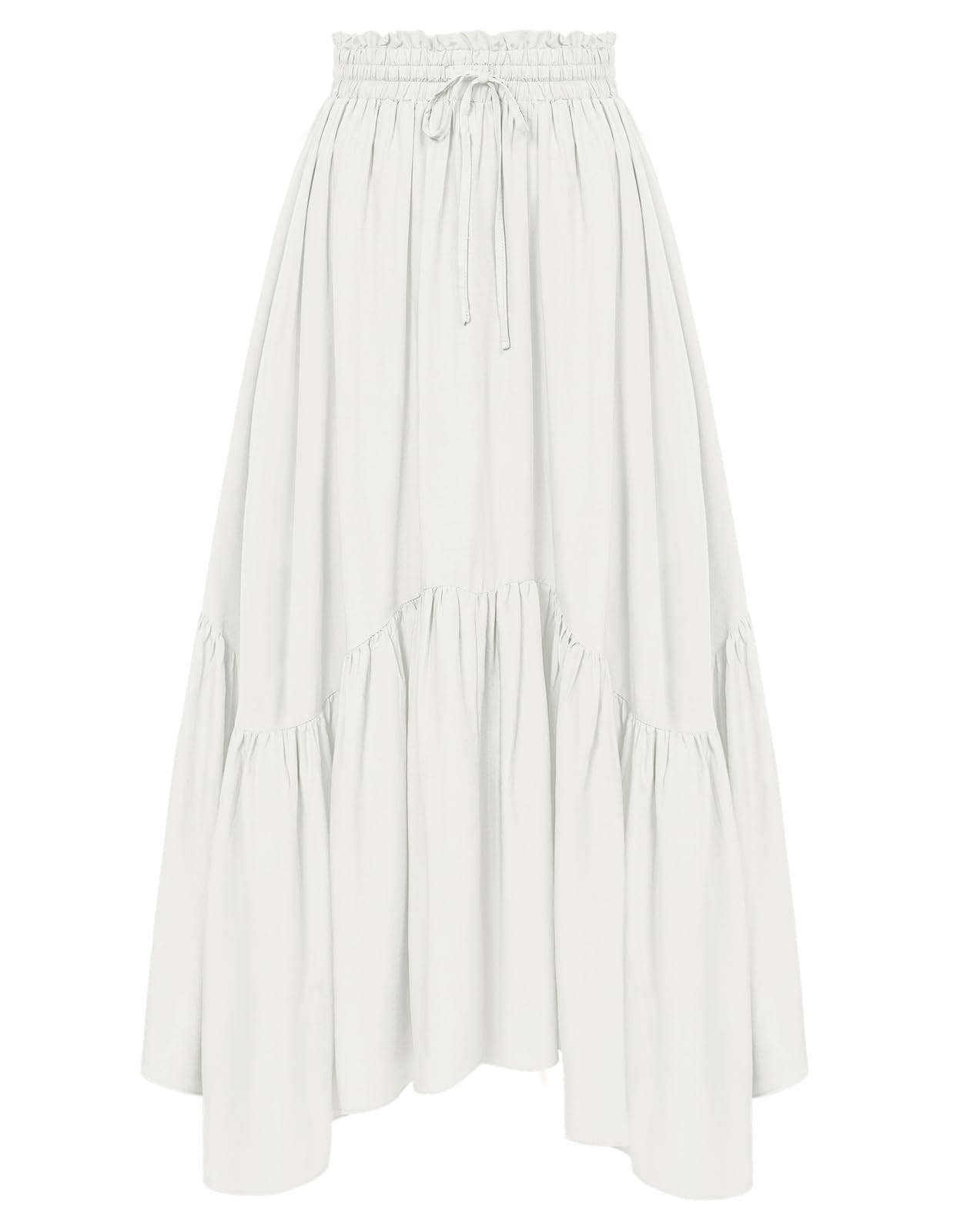Minimalist Maxi Skirt for Women High Waist Renaissance Long Skirt with Pockets Minimalist Daily Casual Outfit