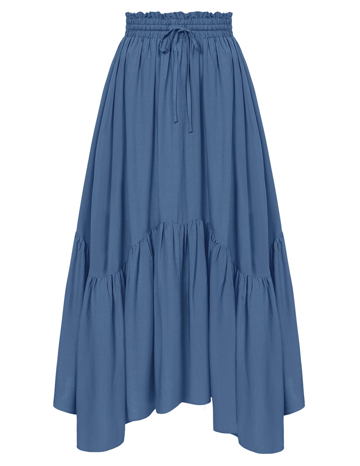 Minimalist Maxi Skirt for Women High Waist Renaissance Long Skirt with Pockets Minimalist Daily Casual Outfit