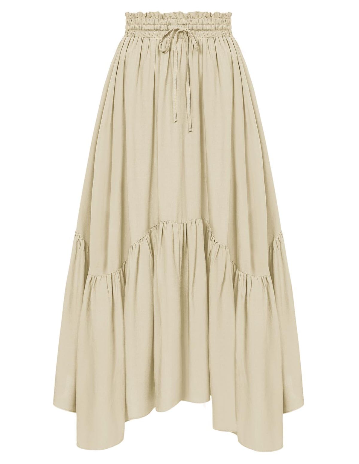 Minimalist Maxi Skirt for Women High Waist Renaissance Long Skirt with Pockets Minimalist Daily Casual Outfit