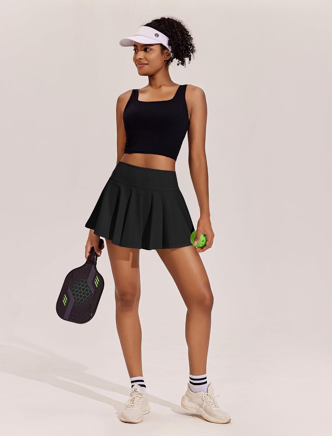 Youth Womens Pleated Athletic Tennis Skirt Golf Skort With Pockets Shorts High Waisted for Workout Pickleball Teens