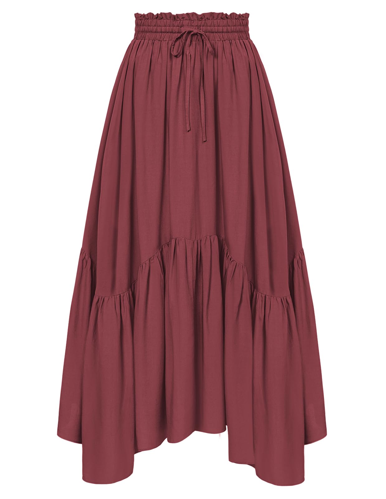 Minimalist Maxi Skirt for Women High Waist Renaissance Long Skirt with Pockets Minimalist Daily Casual Outfit