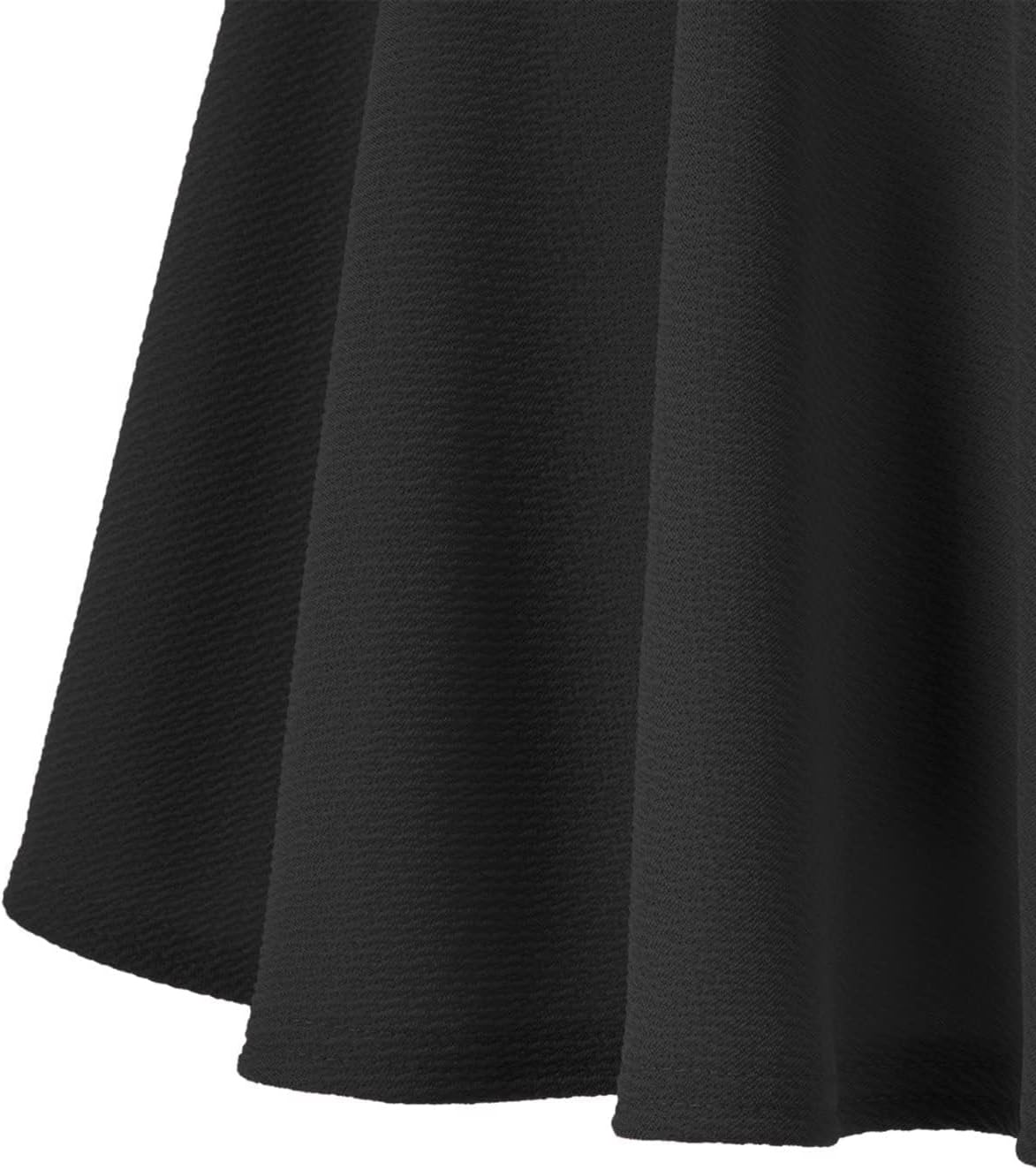 Minimalist Womens Basic Versatile Stretchy Flared Casual Mini Skater Skirt Minimalist Everyday Wardrobe Essential