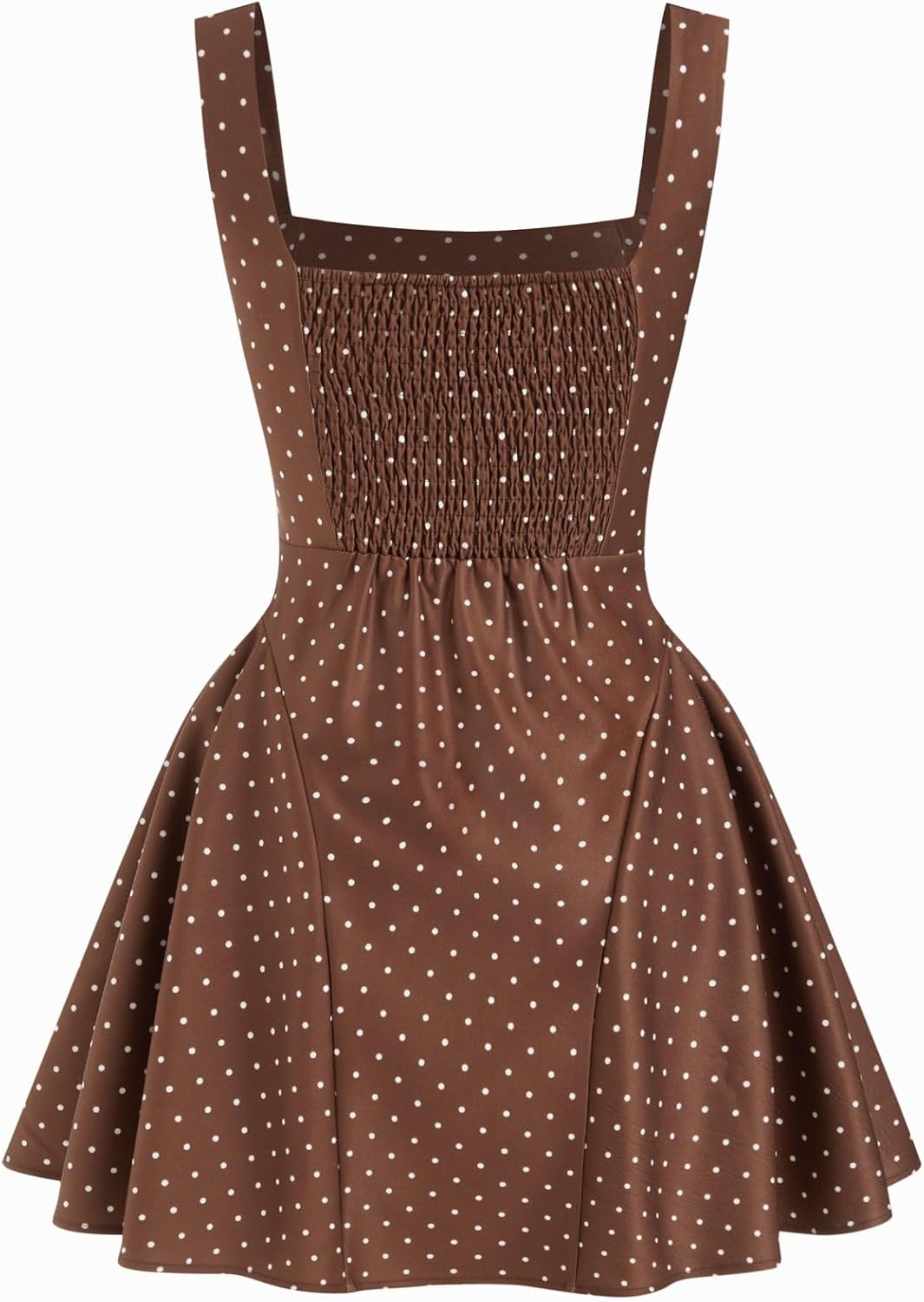 Business Casual Women's Polka Dot Square Neck Sleeveless Mini Dress Summer Going Out Date Night Work Daily Wear Dress