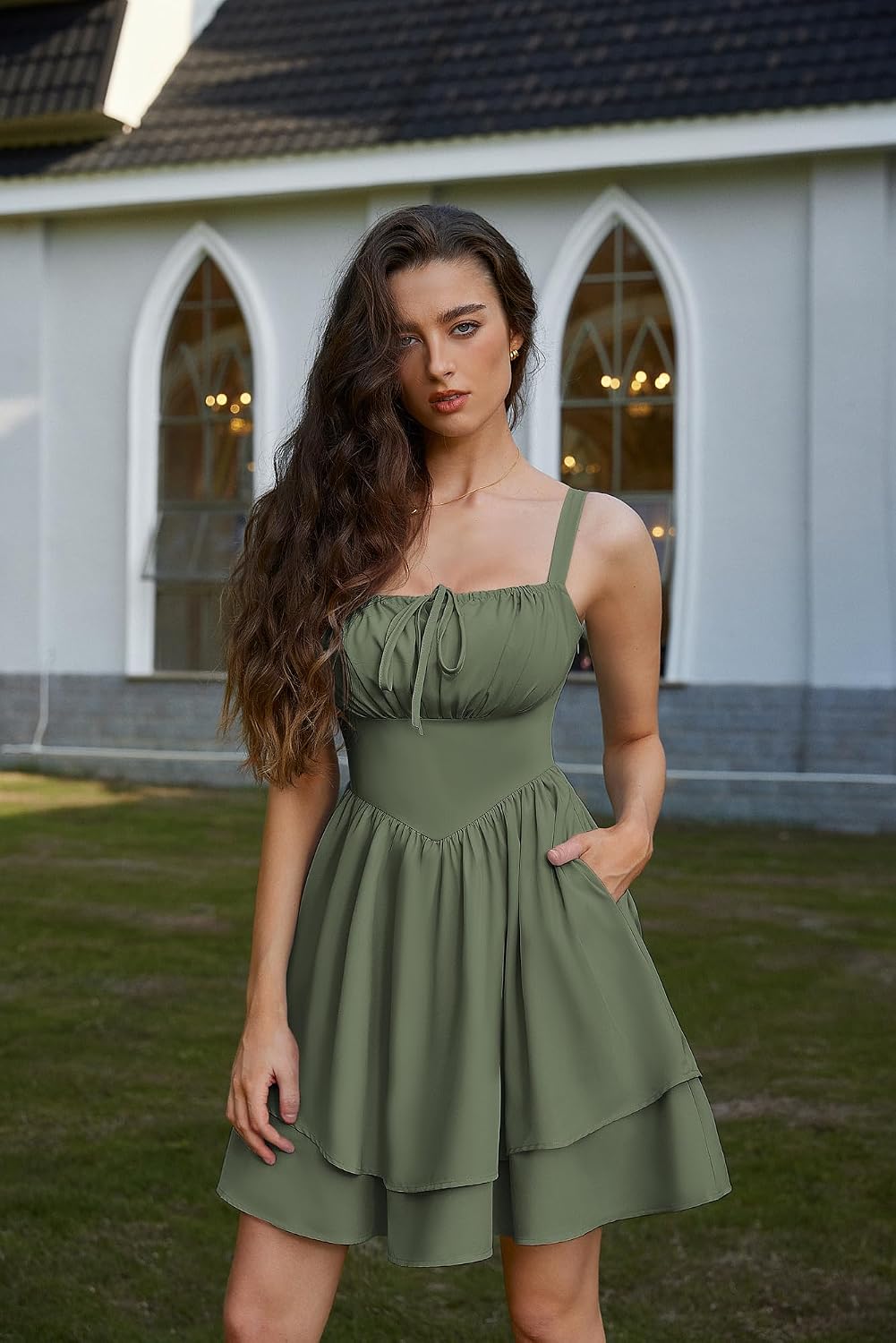 Youth 2026 Summer Corset Mini Dress For Women Teens Ruffle Sundress Graduation Homecoming Party Dress