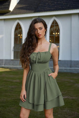 Youth 2026 Summer Corset Mini Dress For Women Teens Ruffle Sundress Graduation Homecoming Party Dress