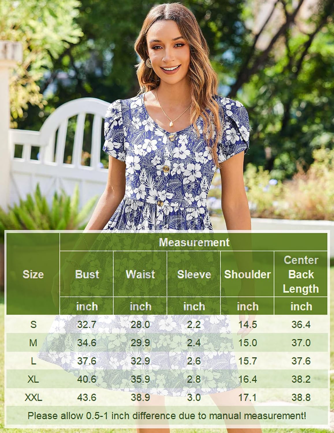 Minimalist 2026 Women's Summer Mini Petal Short Sleeve Pleated Button Down V Neck Floral Beach Swing Vacation Dress