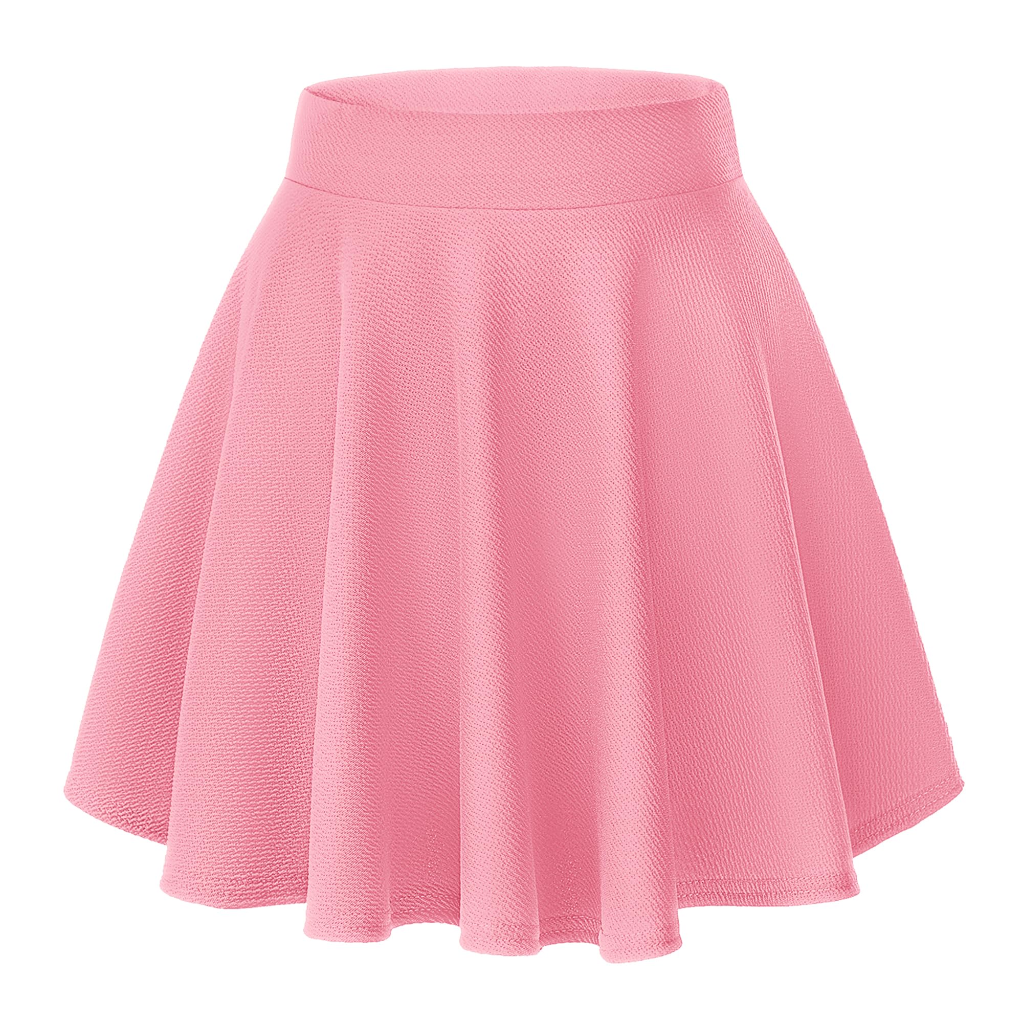 Minimalist Womens Basic Versatile Stretchy Flared Casual Mini Skater Skirt Minimalist Everyday Wardrobe Essential