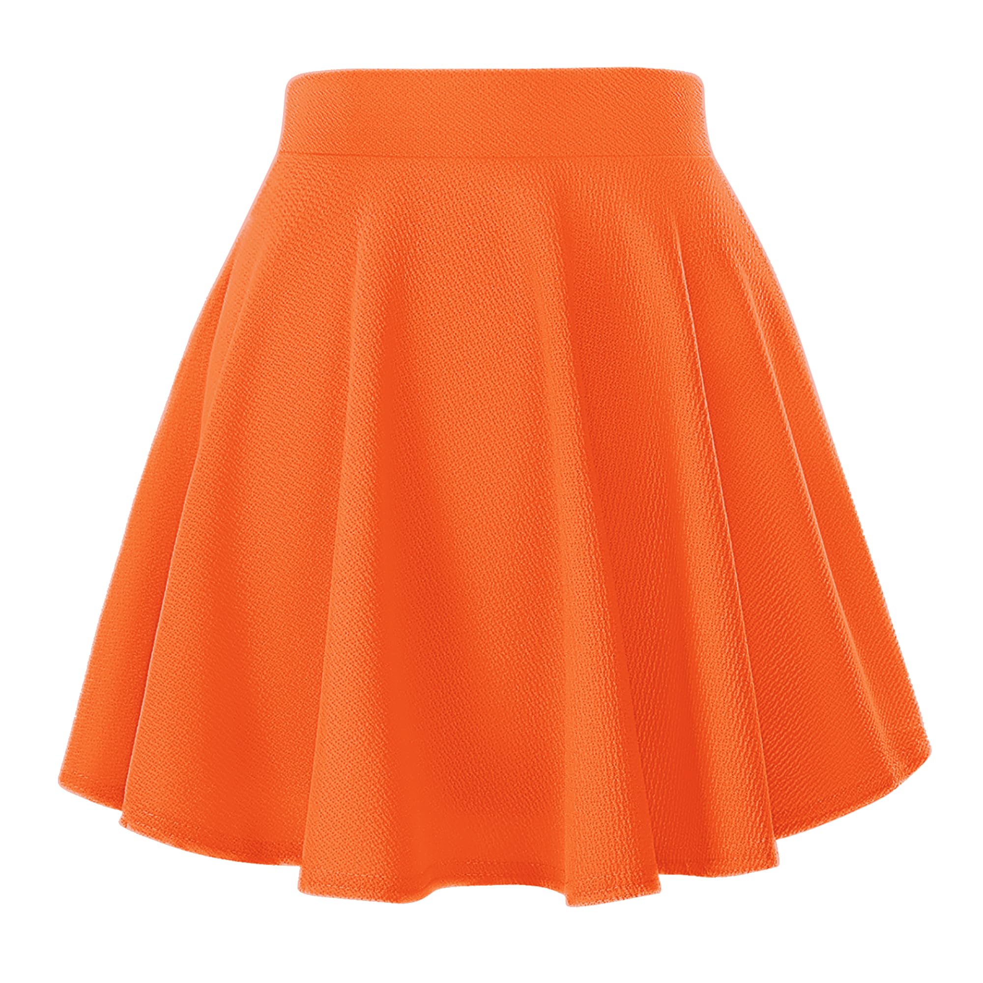 Minimalist Womens Basic Versatile Stretchy Flared Casual Mini Skater Skirt Minimalist Everyday Wardrobe Essential